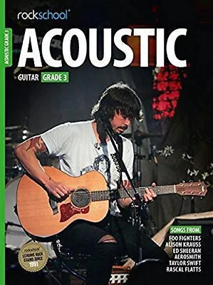 Rockschool Acoustic Guitar Grade 3 Music TAB Book - Learn To Play Guitar - M8 • £16.85