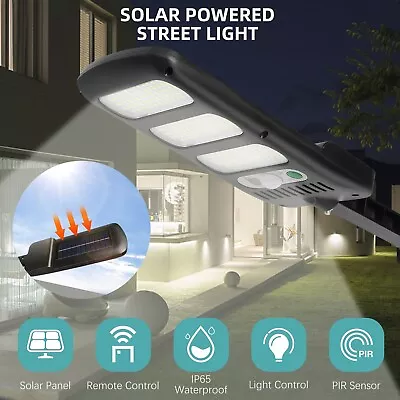 2000W LED Solar Flood Light Security Motion Sensor Outdoor Yard Street Wall Lamp • $16.95