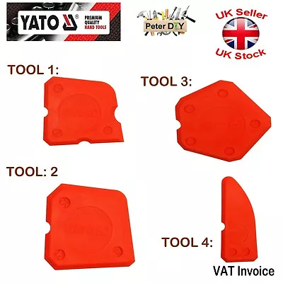 £7.97 • Buy Yato Silicone Sealant Spreader Profile Applicator Tile Tool Kit YT-5261 Packs