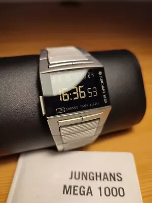 Junghans Mega 1000 Negative Lcd Display Watch Digital • $399.99