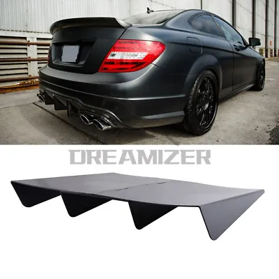 Rear Diffuser 4 Fins Bumper Lip Splitter Spoiler Body Kit For Mercedes Benz AMG • $70.29