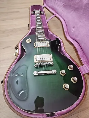 2012 Gibson Les Paul Custom Shop Anaconda Green Burst Brazilian Rosewood  • $3800