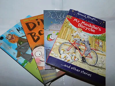 4 X Children's Novels PB Mr Gum Dirty Bertie William Tell Mr Meddle's Bicycle • £7.15