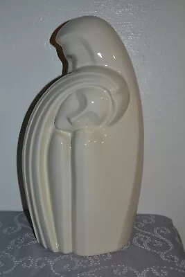 VTG HAEGER Sculpture Statue THE LOVERS Embrace Glossy White 18 Tall Art Deco • $15.99