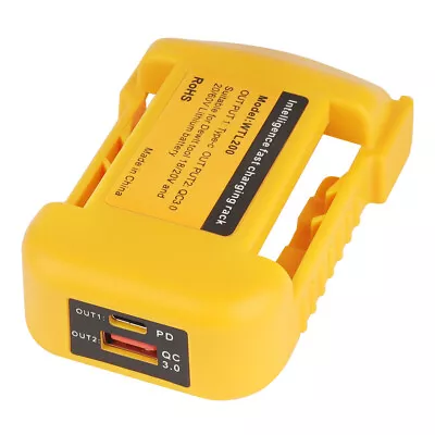 £9.55 • Buy Dewalt Battery USB Type-C Adapter Charger Belt Clip Mobile Phone Tablet Holder