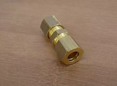 £5.69 • Buy Brass Straight Compression Fittings Metric Copper / Gas / Steam Pipe Tube Tubing