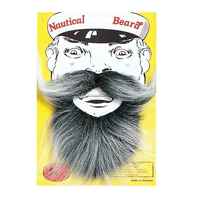 Captain Sailor Cap Pipe Beard Navy Marine Fancy Dress Costume Set Hen Stag Night • £8.95