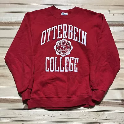 Vintage 80s Otterbein College Crest Westerville Crewneck Sweatshirt Size Large • $39.99