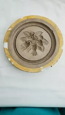 Antique German Marzipan Cookie Chocolate Mold Strawberry Plant • $99.99