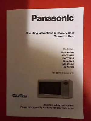 Microwave Panasonic Instruction & Cookery Book Inverter Model NN-CT559W & More • £7.50
