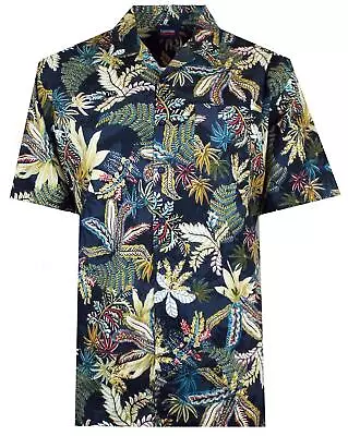 Espionage Men's Short Sleeve Jungle Print Shirt SH410  2XL-8XL • £33.95