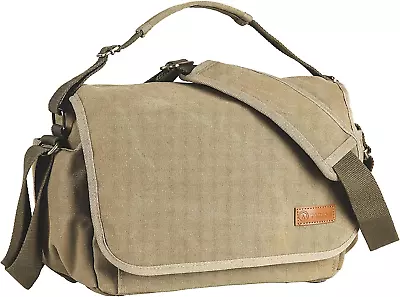 Canvas Camera Bag Crossbody - Vintage Photo Bag DSLR Camera Messenger Bag Single • $75.99