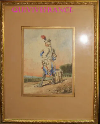 ROYAL-INFANTRY 1757 WATERCOLOR BOARD Signed L.BOYER • $267.44