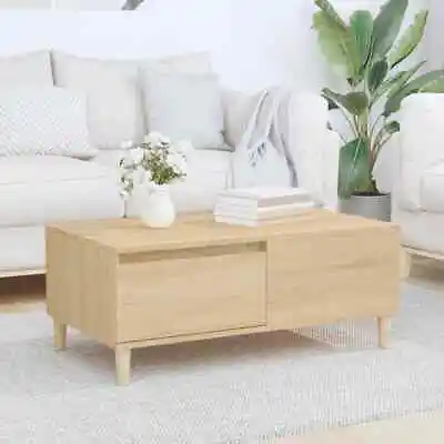 Modern Wooden Rectangular Living Room Coffee Table With Storage Drawer Tables • £58.89