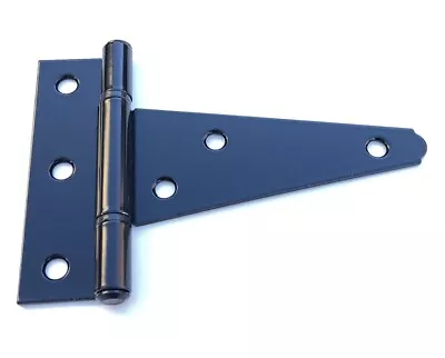 Black 4  Heavy Duty Tee T Hinges For Fence Gate Barn Shed Door • $10.80