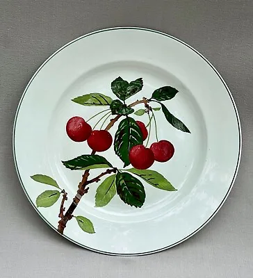 Rare Antique Villeroy & Boch Dinner Plate - Arts & Crafts - Cherry Tree & Fruit • $24.99