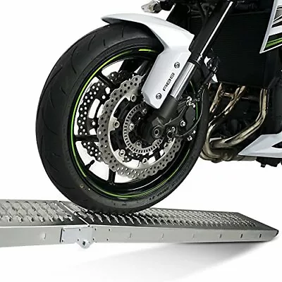 1.8M Bike Folding Steel Motorcycle Ramp Loading Motorbike Van/Truck Lawn Mower  • £34.99