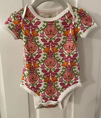Vera Bradley Baby Girls 6-9 Mo Lilli Bell Floral Cotton Romper  EUC • $8