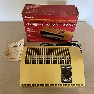 Retro Vintage Intermatic Heatwave JH-300 Portable Heater 1000 Watts Boxed WORKS • $24.99