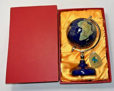 Mini-Gemstone Globe Blue Lapis 30 Semi-Precious Gems Handmade 7  Falash New Box • $39.99