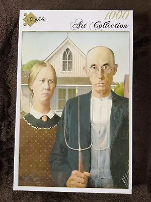 Grafika 1000 Piece Jigsaw Puzzle - AMERICAN GOTHIC - GRANT WOOD - NEW  • £19