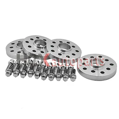 4x Hubcentric Wheel Spacers 5x100 5x112 57.1 Mm W/ Stud For Audi VolksWagen • $69.99