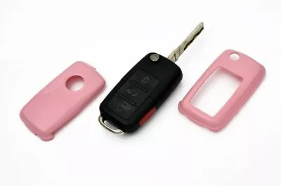 VW Car Remote Flip Key Cover Case Skin Shell Cap Fob Protection ABS PINK -2009 • $14.95