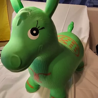 AppleRound Horse Hopper Green Inflatable Space Hopper Horse Jumper  • $12.50