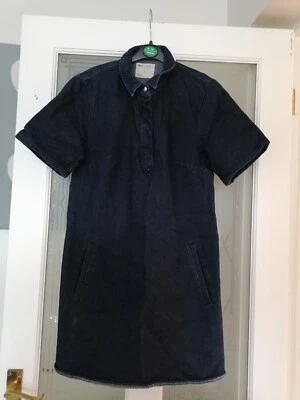 £8 • Buy Asos Dark Blue Indigo Denim Dress Size 12