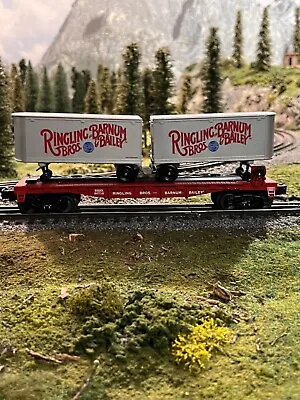 K-Line By Lionel RINGLING BROS.™ FLATCAR W/2 TRACTOR TRAILERS • $29