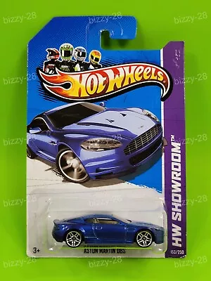 Hot Wheels HW SHOWROOM '13 ~ ASTON MARTIN DBS (Blue) (153/250) X1781 New! • $9.95