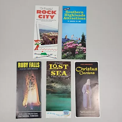 Tennessee Travel Brochures Lot Of 5 Vintage Cross Country Sight Seeing Vacation • $10.59