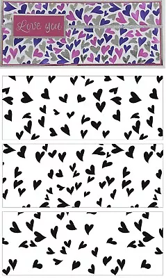 Crafters Workshop Layered Stencil - Groovy Hearts - 8.5  X 11  - 3 Part • £13.89