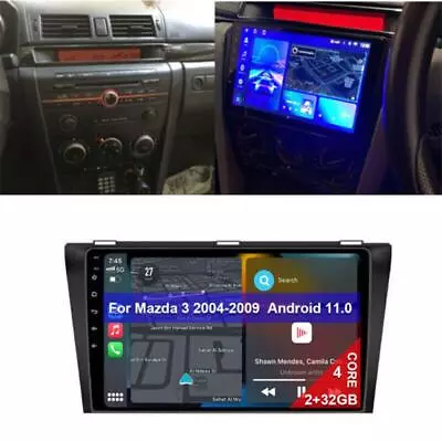 For Mazda 3 2004-2009 Android 11.0 Car Radio GPS Navi Stereo Wifi CarPlay Player • $242.39