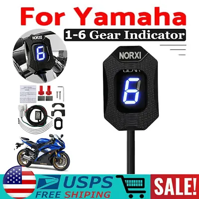 Gear Indicator For Yamaha Fjr 1300 FZ8 Speed Gear Display Motorcycle Blue+Holder • $31.02