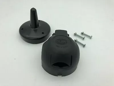 Hella Towing Trailer Tow Bar Electrics Single Socket 7pin 12N 8 Pole Gasket+bolt • £11.99