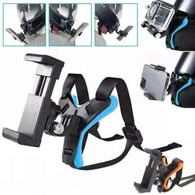 Phone Holder Motorcycle Helmet Chin Strap Mount For GoPros Accessories❀ T1L2 • $14.98