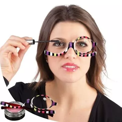 Folding Eyeglasses Cosmetic Glasses Magnifying Glasses Makeup Reading Glasses • £11.99