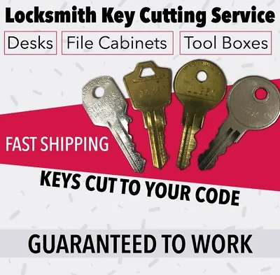 Kennedy Tool Box Keys Pre-Cut To Your Key Code Codes  • $9.99