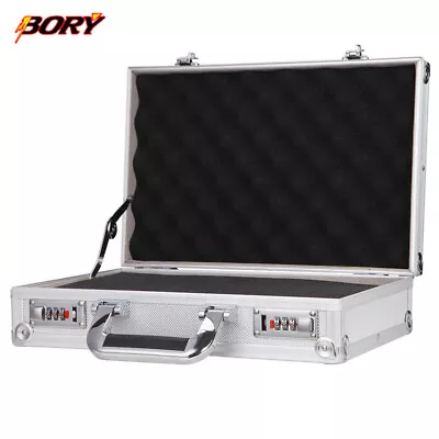 Aluminium Hard Case DIY Pre-Scored Foam Mens Business Briefcase Home Storage Box • $44.99