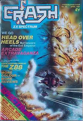 CRASH - Sinclair ZX Spectrum Magazine - Issue # 39 - April 1987 - RARE • £7.99