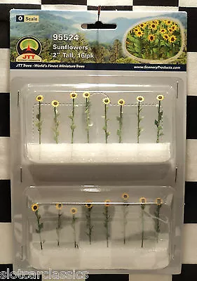 Jtt Scenery 95524 Sunflowers 2  O-scale  16 Per Package     Jtt95524 • $8.75