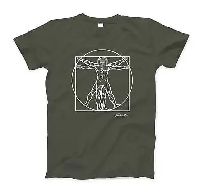 Leonardo Da Vinci Vitruvian Man Sketch T-Shirt • $28