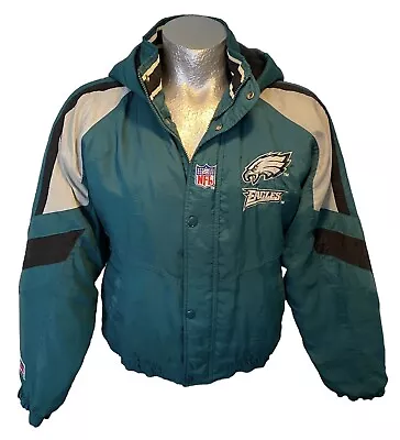 VTG  90s NFL Philadelphia Eagles Starter PRO LINE Zip Up Jacket Men’s Sz L Korea • $149