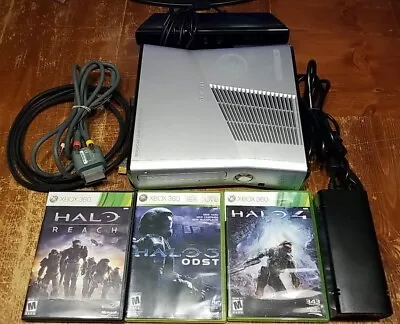 Xbox 360 Halo Reach Edition 250GB Bundle W/Cords + 3 Mint Games - No Controller  • $149.99
