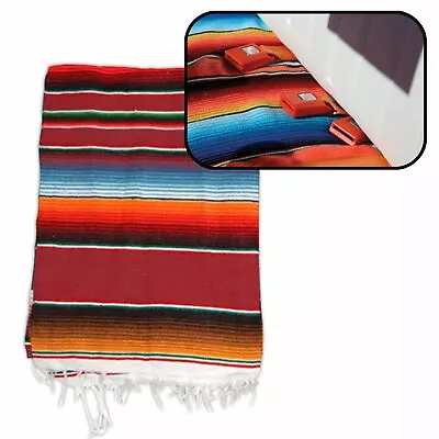 Hot Rod Interior Kit - Red Authentic Mexican Indian Blanket VPAINTRD Custom • $76.59