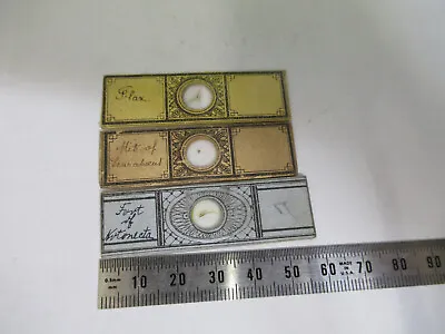 Antique Victorian Prepared Slide Lot London Microscope Part As Pictured 12-dtfd3 • $39