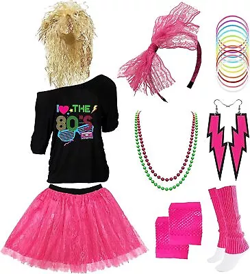 80s Costumes Outfit Accessories For Women - 1980s Shirts ClothesLeg WarmersRo... • $46.09