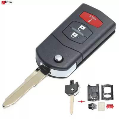 For Mazda 2 3 5 6 RX-8 CX-7 CX-9 2004-2015 Remote Key Shell Case Fob 3 Button • $9.59