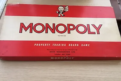 Vintage MONOPOLY Board Game - Classic Red Box  - Complete • £12